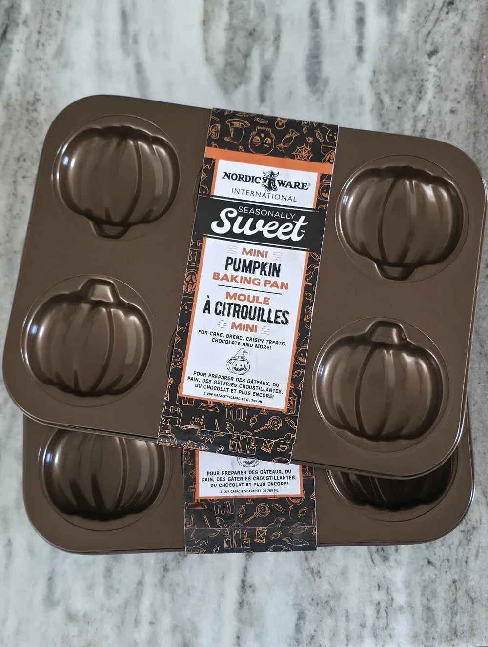 Nordic Ware | Seasonally Sweet Mini Pumpkin Baking Pan, Set of 2
